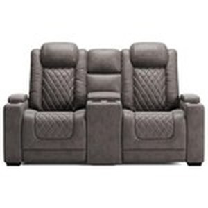 lot 73 image: BRAND NEW Ashley Furniture HyllMont Reclining Loveseat 9300318.