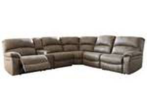 lot 81 image: BRAND NEW Benchcraft by Ashley Segburg Casual 4-Piece Power Reclining Sectional with USB Ports 34303-59775462.