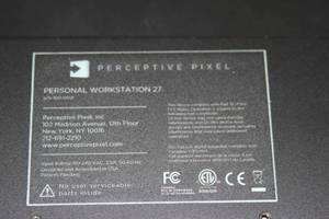 lot 43 image: Perceptive Pixel Professional 27 Multi-Touch Computer Display Monitor 2560x1440 High Resolution
