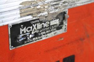 lot 11 image: Maxline Heavy Duty Foam-Lined & Sectioned Rolling Equipment Case with Casters