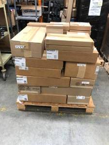 lot 111 image: Pallet Lot of Miscellaneous New Chief  Legrand Pro Audio  Video Mounting Items & Equipment - Equipment List Pictured