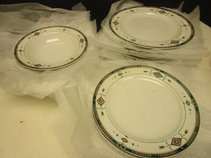STUDIO NOVA ADIRONDACK DISH SET, PLATES, BOWLS, DISHWASHWER, MICROWAVE-SAFE