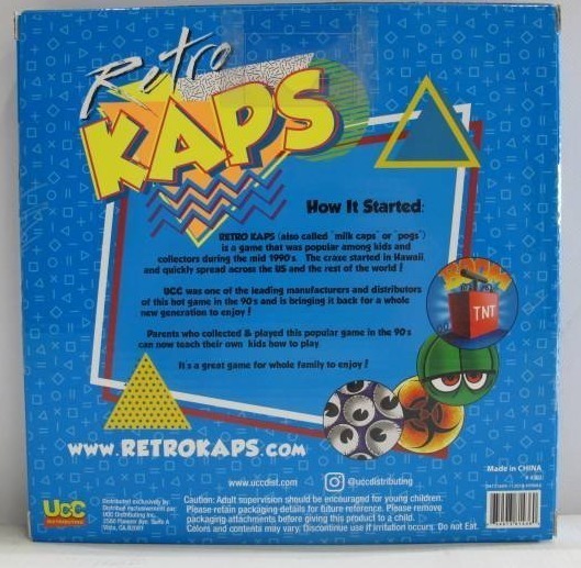 lot 136 image: Pog Retro Kaps 2-Player Starter Set Game NEW