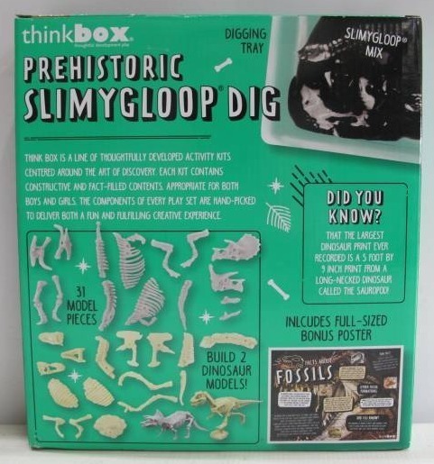 lot 140 image: Thinkbox Prehistoric Slimygoop Kit - Build 2 Dinosaur Models