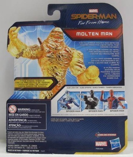 lot 145 image: Hasbro Spider-Man Molten Man Action Figure