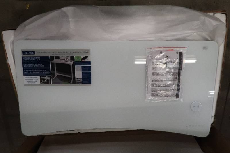 lot 29 image: Tresanti 119.4 cm (47 in.) Modern White Adjustable Height Desk Model ODP10557-48D908