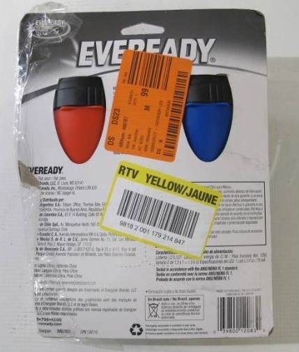 lot 159 image: Eveready 2-Pack General Purpose LED Flashlight