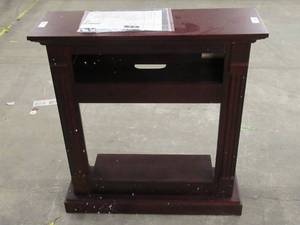 lot 32 image: Cambridge 3437-1 Dark Cherry 34 In Fireplace Mantel (Electric Fireplace NOT INCLUDED)