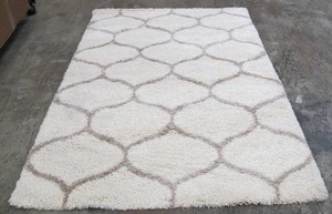 lot 456 image: Safavieh Hudson Shag 5 3 X 7 6 Ivory Beige Decorative Area Rug