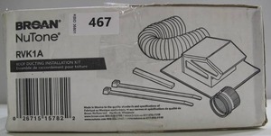 lot 467 image: Broan-NuTone RVK1A Roof Vent Kit for Round Duct Black