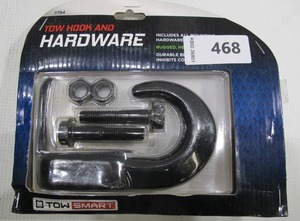 lot 468 image: TowSmart Automotive Tow Hook Kit 754 Black with Hardware
