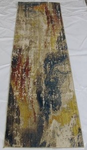 lot 488 image: Carmel 2 Ft X 7 Ft IndoorOutdoor Multicolored Carpet Runner