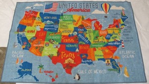 lot 485 image: Smithsonian 72 in X 48 in Area Rug United States of America Pattern