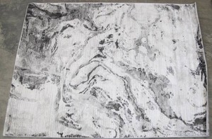 lot 493 image: Gertmenian Tempo Area Rug 5 Ft. 3 in x 7 Ft. Elena Grey Designer Inspired