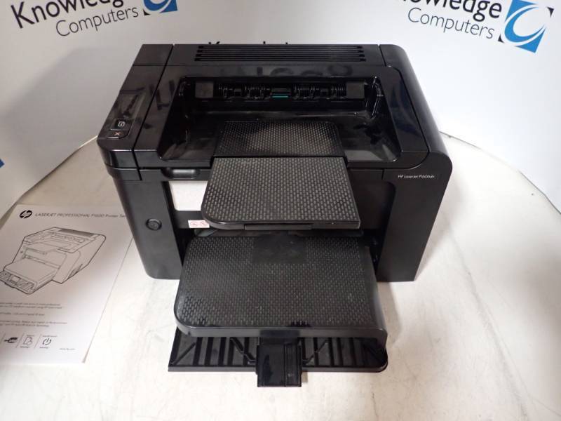 lot 19 image: HP&nbspLaserJet P1606dn  Up to 26ppm or 8000month, has minor suface damage blemishes