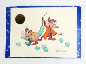 lot 2 image: Vintage Disney Cinderella Marc Davis Original Lithograph