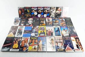 lot 48 image: Large Lot of 35 Vintage Sealed VHS Movies - Most Are Promotional Screening Tapes