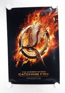 lot 5 image: 2013 The Hunger Games Catching Fire Double Sided Original Advance Movie Theater Poster