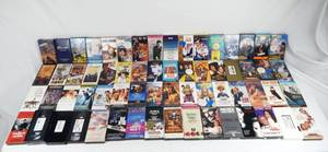 lot 52 image: Huge Lot of 64 Vintage VHS Movies - Most Are Promotional Screening Tapes