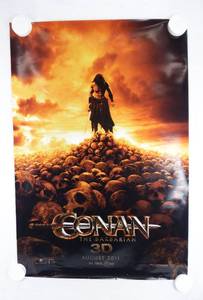 lot 16 image: 2011 Conan the Barbarian Double Sided Original Advance Movie Theater Poster