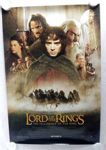 lot 27 image: Vintage 2001 The Lord of the Rings The Fellowship of the Ring Double Sided Original Advance Movie Theater Poster