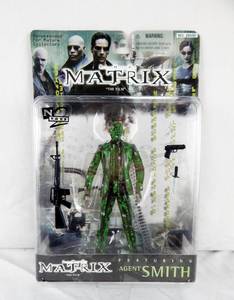 lot 42 image: Vintage 1999 N2 Toys The Matrix Agent Smith Action Figure