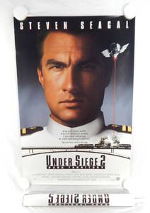 lot 58 image: Set of 2 Vintage 1995 Under Siege 2 Dark Territory Double Sided Original Movie Theater Posters