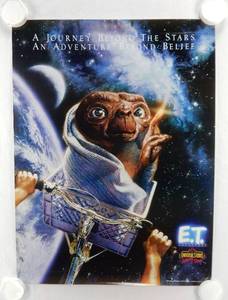 lot 61 image: Vintage 1991 Universal Studios E.T. Adventure Poster