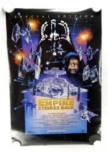 lot 67 image: Vintage 1997 The Empire Strikes Back Special Edition Double Sided Original Advance Movie Theater Poster