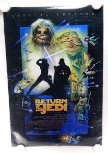lot 68 image: Vintage 1997 The Return of the Jedi Special Edition Double Sided Original Advance Movie Theater Poster