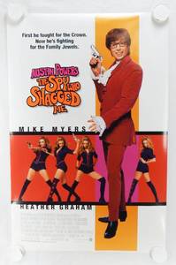 lot 84 image: Vintage 1999 Austin Powers The Spy Who Shagged Me Double Sided Original Movie Theater Poster
