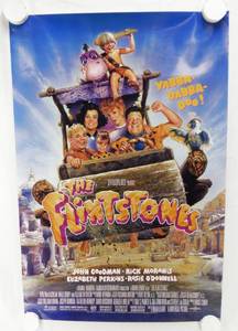 lot 86 image: Vintage 1994 The Flintstones Single Sided Movie Theater Poster