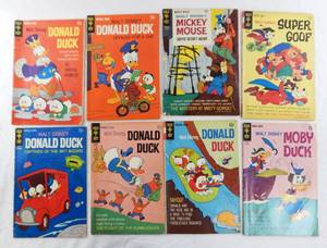 lot 93 image: Lot of 8 Vintage Disney Gold Key Comic Books