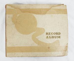 lot 110 image: Vintage 1950s Record Album With 10 78 RPM Records Including Elvis Presley and Fats Domino