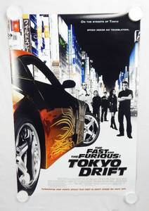 lot 65 image: 2006 The Fast and the Furious Tokyo Drift Double Sided Original Movie Theater Poster