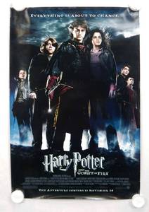 lot 62 image: 2005 Harry Potter and the Goblet of Fire Double Sided Original Advance Movie Theater Poster