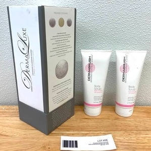 DermaLuxe Face & Body Electric Exfoliating Brush with Body Scrub