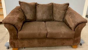 Ashley Furniture Brown Microfiber Loveseat
