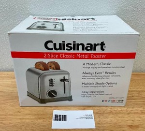 Cuisinart Classic Silver Metal 2 Slice Toaster