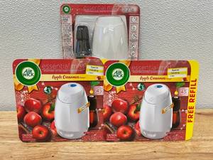 Lot of 3 Airwick Apple Cinnamon Essential Mist Air Fresheners