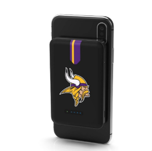 NFL Minnesota Vikings Wireless Charging Smart Phone Power Bank.