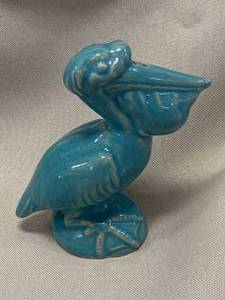 North Dakota Rosemeade Pottery Blue Pelican
