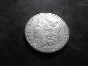 1881 S Morgan Silver Dollar