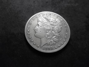 1892 S Morgan Silver Dollar