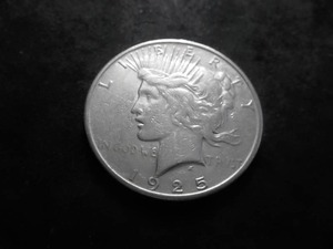 1925 S Peace Silver Dollar