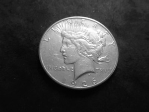1926 S Silver Peace Dollar