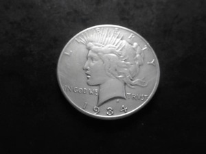 1934 S Silver Peace Dollar