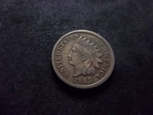 1863 Indian Head Cent