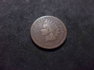 1873 Indian Head Cent Closed 3