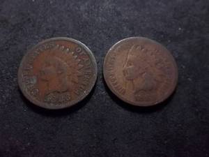 1882, 1883 Indian Head Cents